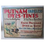 Old Putnam Fadeless Dyes-Tints Store Display Tin