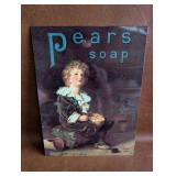 Retro Metal Advertising Sign, Pears Soap