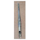 Vintage Sterling Silver Dip Pen, Weighed Without