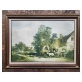 Vtg Framed Print Shayer Half Way House