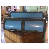 Antique Blue Enamel Warmer fr Wood Cook Stove