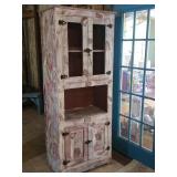 Shabby Chic White Clad Kitchen Cabinet