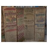 Cool Burlap Sack Country Room Divider