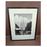 Framed Photo of Charles W. Morgan Ship.