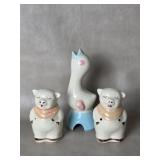 Vtg Shawnee Smiley Pig Salt & Pepper Shakers &