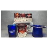 Antique Ruby Red Flash Toothpick Holders &
