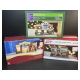 3 Walmart Super Center Christmas Village Stores /