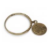 10k Gold Coin Ring