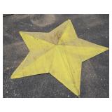 Large Yellow Metal Star