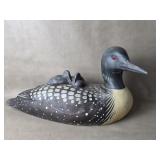 Handcrafted Wooden Loon Decorative Decoy