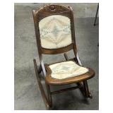 Vintage Folding Rocker / Rocking Chair , Some