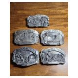 Vtg Ames Tools Advertising Belt Buckles