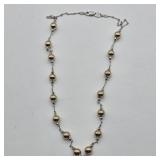 925 SILVER BOLVIA GOLD FILLED NECKLACE 18"