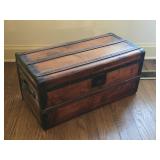 Antique Mid-Size Steamer Trunk