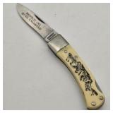 SHRADE USA SC513 POCKET KNIFE VTG QUAIL UNLIMITED