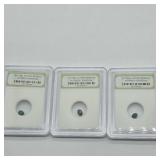 3- EMERALDS NATURAL FACETED AUTHENTIC GEMSTONES