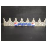 Vtg Pepsi Soda Pop Fountain Topper Sign Clear Ice