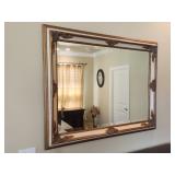 Large Ornate Wall Mirror Beveled Glass