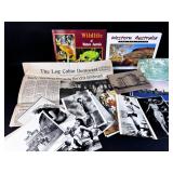 Antique Postcards w/ Modern, VTG Newspaper ++