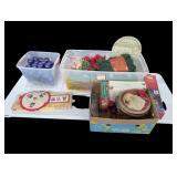 Lage Lot of Christmas Decorations+ with Totes