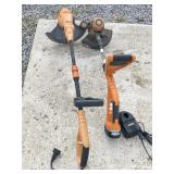 WORX WEEDEATERS 18 VOLT BATTERY OPERATED W/