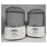 2 Cuisinart Frozen Yogurt/ Ice Cream Makers Both