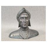 Small Bronze Bust of Dante - Italy Grand Tour