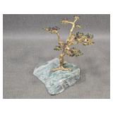 Amethyst & Jade Bejeweled Decorative Tree