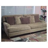 Modern Paisley Large Cushion Sofa w/ Pillows