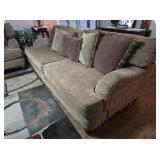 Modern Paisley Large Cushion Sofa w/ Pillows