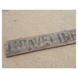 Old Wooden "Graveline" Sign
