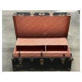 Older Black Trunk / Foot Locker , see all photos