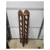 Vtg Pine Wine Rack