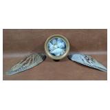 Antique Brass Gauge with Shells and Pheasant