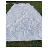 LARGE CANOPY W/ METAL FRAME 25 FT X 9 FT. IN