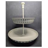 IKEA GARNERA White Tulip 2 Tier Serving Stand