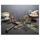 Heavy Drawer Pulls, Small Porcelain Pitchers