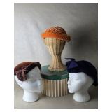 Neiman Marcus Irene Ruched Velvet Orange Cocktail