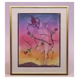 Ricardo Rojas "The Lovers" Pastel Original Framed