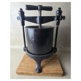 Antique Cast Iron 4qt Fruit Press