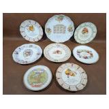 Antique Advertising Calendar Plates