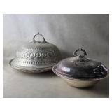Lot of Silverplate Covered Dishes Meat Dome