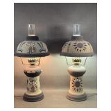Pair of Southwestern Sand Art Table Lamps