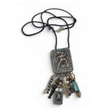 Sterling Silver & Clay Necklace Needs Repair See