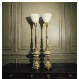 Stiffel Pair of Hollywood Regency-Style Gray