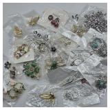 NEW COSTUME JEWELRY EARRINGS BROOCHS