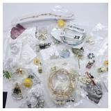 NEW COSTUME JEWELRY BRACELETS EARRINGS BROOCHS