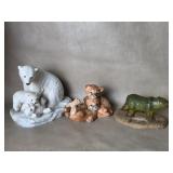 Collection Of Bear & Cougar Figurines , Uv