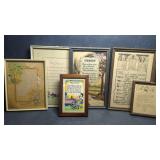 Vintage Framed Friendship Poems, Buzza Motto &