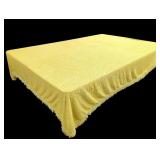 96" x 102" Vintage Yellow Chenille Bedspread